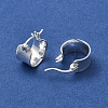 Sterling Silver Plain Thick Hoop Earrings for Women EJEW-D106-03S-3