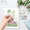 8 Sheets 8 Styles Spring Theme PVC Waterproof Wall Stickers DIY-WH0345-077-3