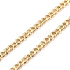 Brass Curb Chain Bracelets & Necklaces Jewelry Sets SJEW-JS01111-4