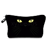 Cat Eye Printed Polyester Cosmetic Pouches PW-WG65350-08-1