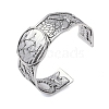 Constellation Alloy Open Cuff Bangles for Women Men LS-BJEW-C064-01AS-06-1