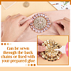 Brass Rhinestone Applique DIY-FG0009-88C-3