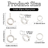 20Pcs 2 Styles Brass Spring Ring Clasps KK-YW0004-53-3