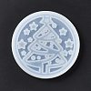 DIY Christmas Tree Pattern Cup Mat Silicone Molds DIY-E055-15-4