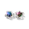 UV Plating Rainbow Iridescent Acrylic Beads X-OACR-H112-20B-2