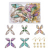 DIY Butterfly Dangle Earring Making Kits DIY-PJ0001-34-10