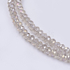 Electroplate Glass Beads Strands GLAA-F076-FR09-3