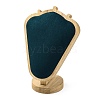 Bust Shaped Microfiber & Wood Jewelry Necklace Display Stands NDIS-H042-03B-1