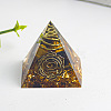 Chakra Theme Orgonite Pyramid Resin Energy Generators WG78315-05-1