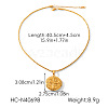 304 Stainless Steel Openable Photo Locket Pendant Necklaces for Women WG5489D-01-1