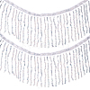 Beading Sequins Polyester Tassel Ribbons SRIB-WH0023-01B-1