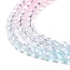 Transparent Gradient Color Glass Beads Strands GLAA-G101-2mm-01-5