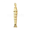 Brass Micro Pave Cubic Zirconia Pendants KK-R217-01G-04-1