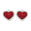 Brass Micro Pave Cubic Zirconia Pendants KK-C158-03A-P-1