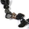 Natural Eagle Eye Stone Nuggets Beads Strands G-B125-A15-01-3