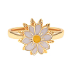 Daisy Rotatable Finger Ring for Women PW-WGB93E2-01-4