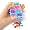 184Pcs 8 Colors Transparent Plastic Beads KY-YW0001-52-4
