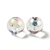 UV Plating Rainbow Iridescent Acrylic Beads TACR-D010-01G-3