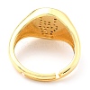 Adjustable Real 18K Gold Plated Brass Enamel Finger Ringss RJEW-L071-30G-4