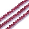 Faceted Glass Beads Strands X-G-F619-09D-3mm-1