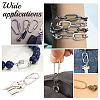 10Pcs 304 Stainless Steel Screw Carabiner Lock Charms STAS-UN0058-40P-6