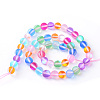 Synthetic Moonstone Beads Strands X-G-R375-6mm-A08-2