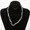 Natural Amethyst Chip Beaded Necklaces for Women FS-WG9F5E2-08-1