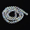 Electroplate Glass Beads Strands GLAA-Q099-E01-03-3