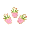 Alloy Enamel Pendants ENAM-G211-01G-5
