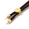 Half Finished Twisted Milan Rope Slider Bracelets FIND-G032-01G-10-3