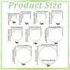 9Pcs 9 Styles Bamboo Embroidery Hoop Kit FIND-WH0126-848-2