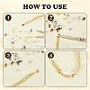 1200Pcs 4 Colors Iron Folding Crimp Ends IFIN-SP0001-10-6