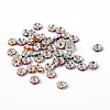 Brass Acrylic Rhinestone Spacer Beads RSB7mm-2