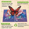3D Butterfly Pop Up Paper Greeting Card AJEW-WH0038-31-6