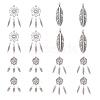 Tibetan Style Alloy Chandelier Components Links and Pendants TIBE-PH0004-47AS-1