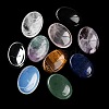Natural & Synthetic Mixed Gemstone Oval Worry Stone G-R487-01-2