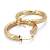 Brass Hoop Earring EJEW-P265-01G-2