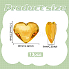 10Pcs Flat Back Acrylic Rhinestone Cabochons OACR-FG0001-22C-2