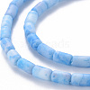 Opaque Baking Paint Crackle Glass Beads Strands FGLA-T004-01H-3