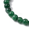 Natural Emerald Quartz Beaded Bracelets BJEW-JB10214-02-4