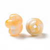 Two Tone Opaque Acrylic Beads OACR-P013-31E-3