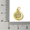 Real 18K Gold Plated Brass Pave Cubic Zirconia Pendants KK-M283-08A-02-3