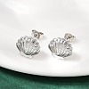 Brass Stud Earrings EJEW-R032-02P-1