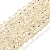 Transparent Baking Paint Glass Beads Strands DGLA-A034-T8mm-D02-1