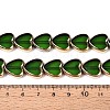 Electroplate Glass Beads Strands EGLA-T021-23D-4