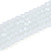 Frosted Imitation Jade Glass Beads Strands GLAA-T032-J4mm-MBB02-2