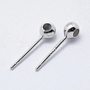 925 Sterling Silver Ear Stud Findings X-STER-I014-23P-3