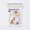 Baking Paint Glass Glass Seed Beads X-SEED-R026-C01-3