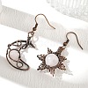 Natural Quartz Crystal Dangle Earrings G-H359-07R-05-1