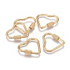 304 Stainless Steel Screw Carabiner Lock Charms ZIRC-F255-060G-1